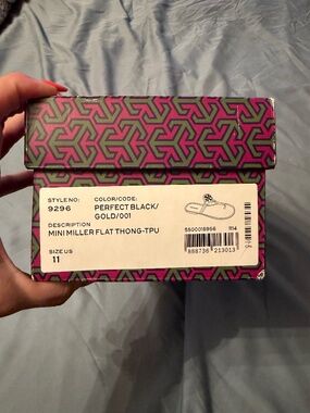 Tory Burch Mini Miller Flat Thong Jelly Sandals